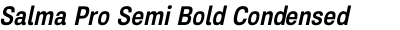 Salma Pro Semi Bold Condensed Italic